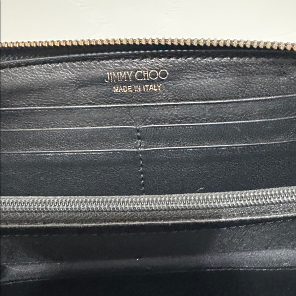 Jimmy Choo Black Star-Embossed Women's Wallet with COA - Picture 7 of 10